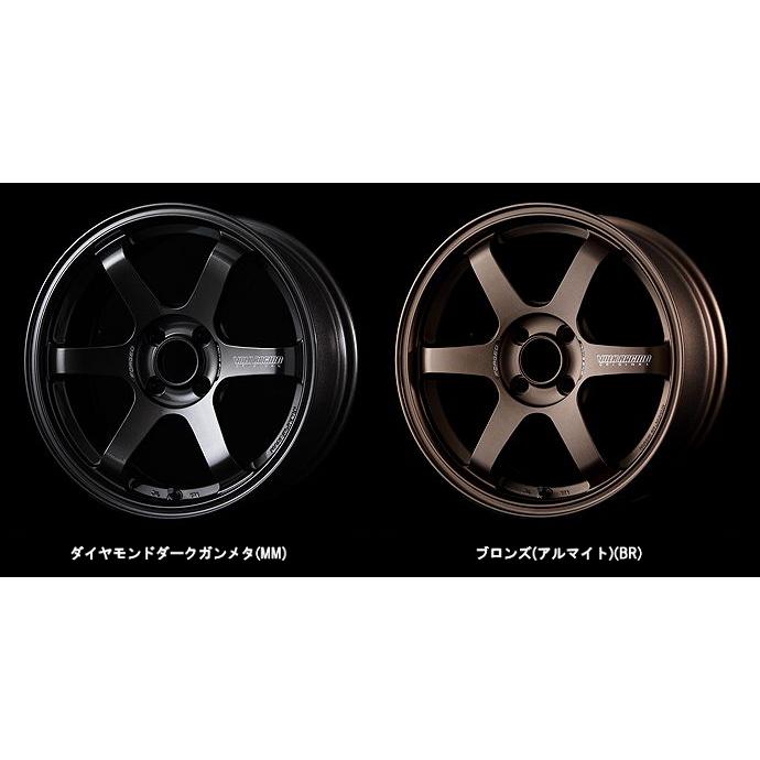 (単品1本価格) 15インチ 6.5J 4/100 RAYS VOLK RACING TE37 SONIC レイズ ボルクレーシング カラー: MM / BR｜tire-box｜03