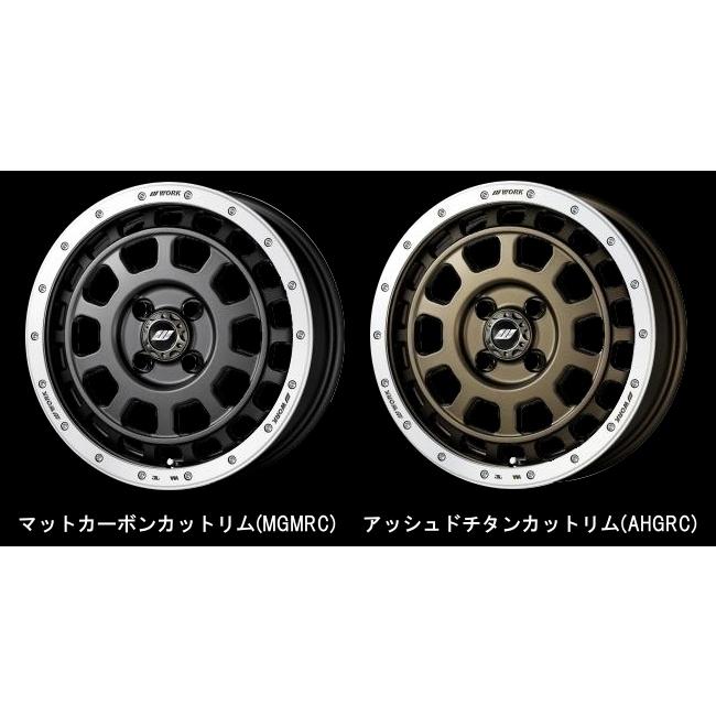 ワーク　WORK CRAG T-GRABICII 15インチ　4本セット CRAG_T-GRABIC_gunmetal__49656.