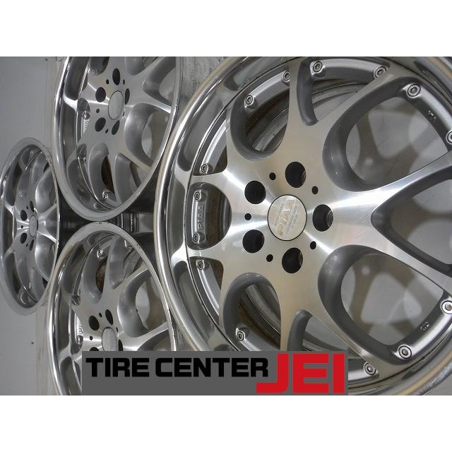 18インチ PIAA 8J+42 114.3 クラウン/マークX 深リム 中古アルミ 