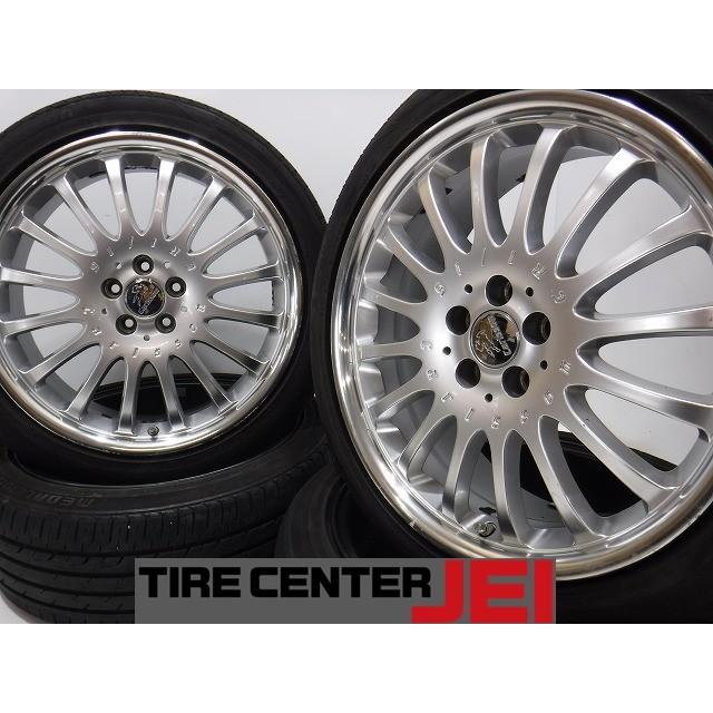 18インチ カールソン 215/45R18 7.5J+48 100 プリウス 中古タイヤ