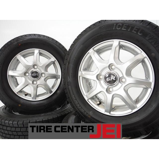 コードネーム黄昏スタッドレスタイヤ② 12インチ 145R12C 80/78N 3.5J+44 100 軽トラ/軽バン 中古スタッドレス