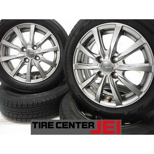 GOODYEAR ICENAVI7 165/65R14 14インチ スタッドレス 4本 21～22年製 バリ溝 タンク トール ルーミー等　(MTK499)クレジットカード QRコード決済可能 14インチ IG60 165/65R14 5J+39 100 タンク/ルーミー/トール 美品 中古