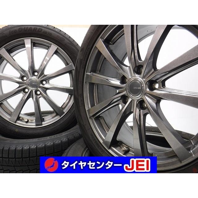 18インチ IG70 バリ溝 225/50R18 7J+53 114.3 CH-R/エスティマ 中古  