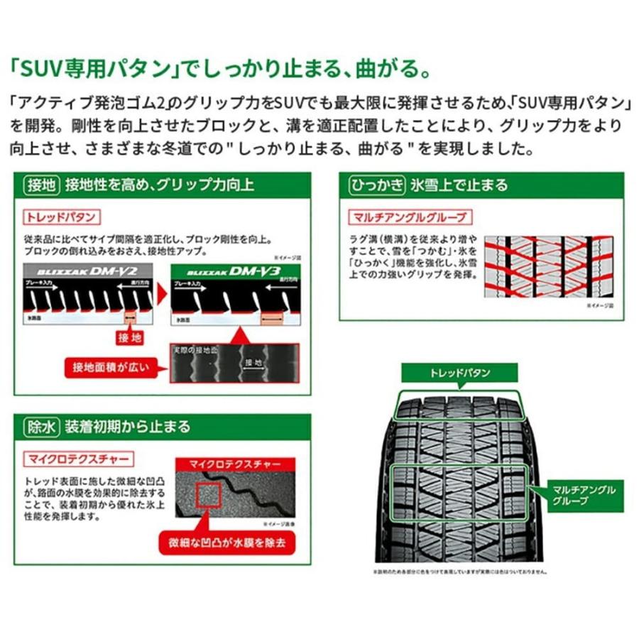 ブリジストン DM-V3スタッドレスタイヤ 265/60R18 4本 楽天市場】ブリザック dm－v3 265 60 18の通販