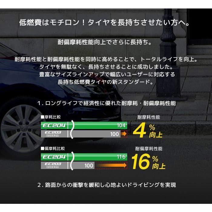 [4本以上で送料無料] EC204 165/65R14 79S 新品 ダンロップ エナセーブ 低燃費 夏タイヤ｜tire-direct｜02