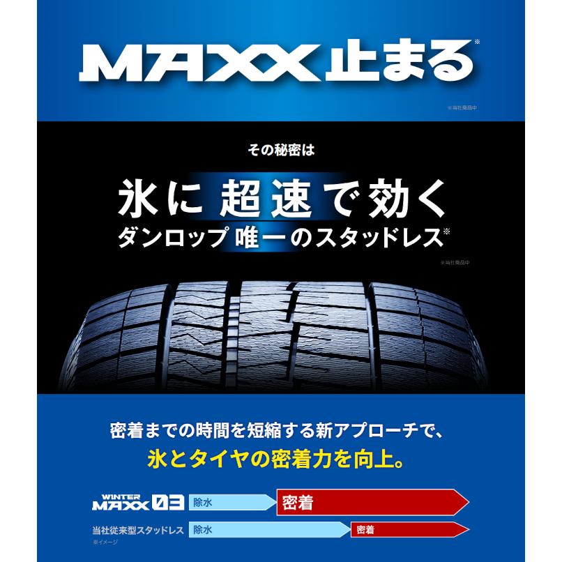 [4本以上で送料無料] スタッドレスタイヤ WM03 165/55R14 72Q 新品 ダンロップ ウインターマックス 軽自動車 冬タイヤ｜tire-direct｜04