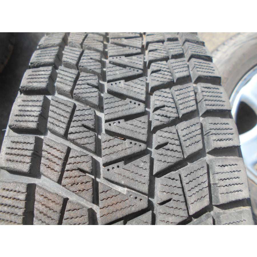 F662 中古タイヤ ホイール 送料着払い 215/70R16 冬4本セット スタッドレス 215/70-16 215-70-16 BRIDGESTONE BLIZZAK DM-V1 16インチ鉄ホイールの画像