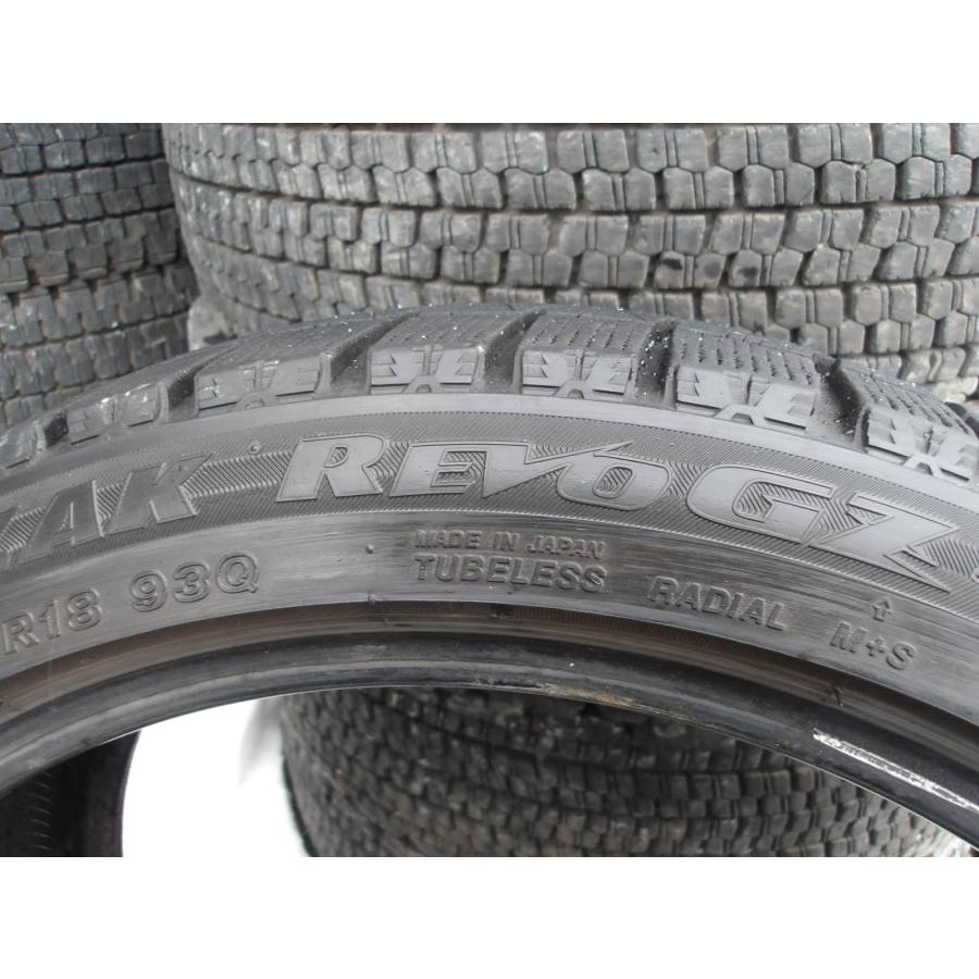 J359 中古タイヤ 送料無料 245/40R18 冬2本セット スタッドレス 245/40-18 245-40-18 BRIDGESTONE BLIZZAK REVO GZ｜tire-dream｜06