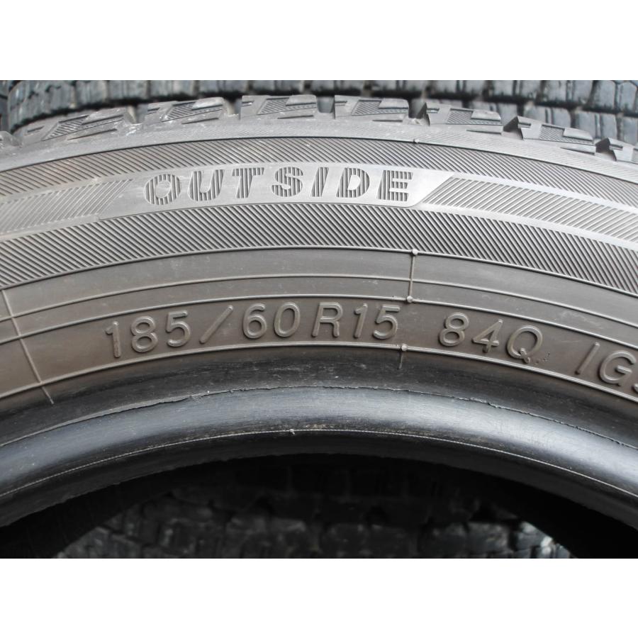 K768 中古タイヤ 送料着払い 185/60R15 冬2本セット スタッドレス 185/60-15 185-60-15 ヨコハマ　アイスガード iG50 PLUS｜tire-dream｜04