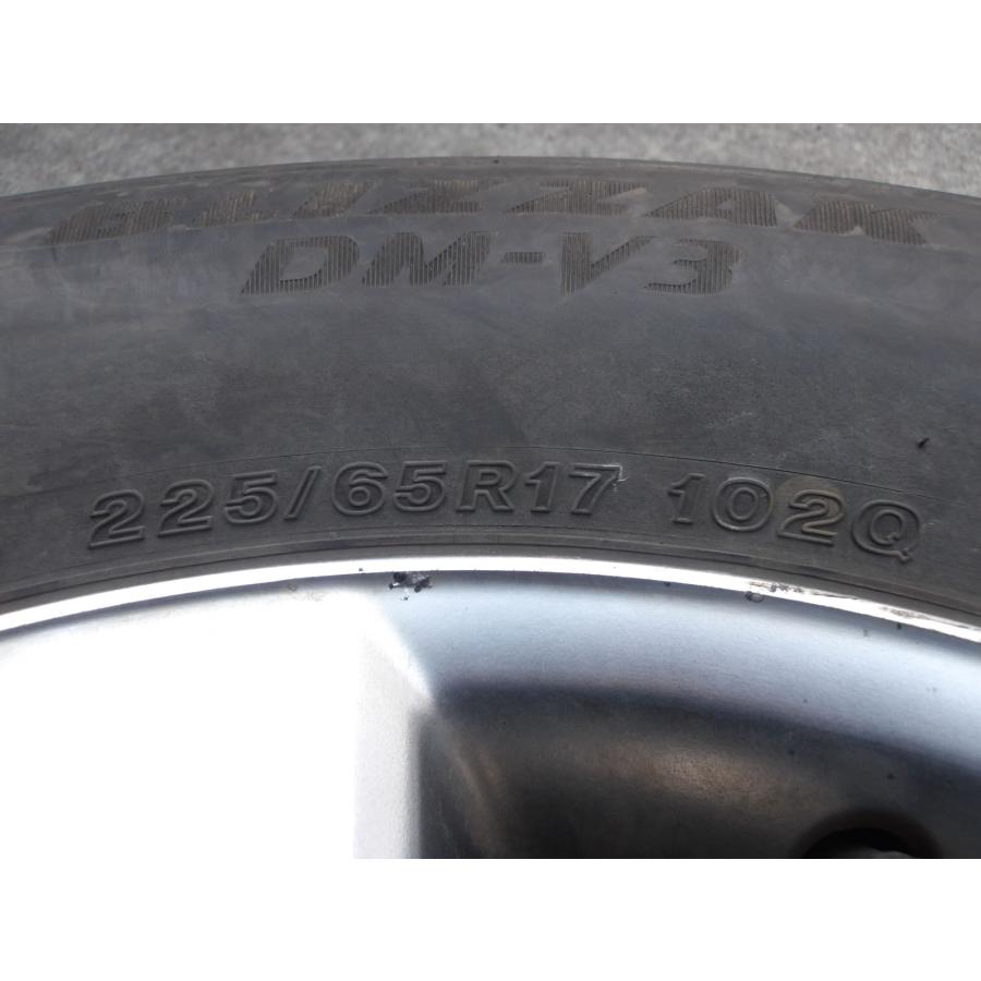 L282-ソ2 中古タイヤ ホイール 送料着払い 225/65R17 冬4本セット スタッドレス 225/65-17 225-65-17 ブリヂストン ブリザック DM-V3 17インチアルミホイール｜tire-dream｜06