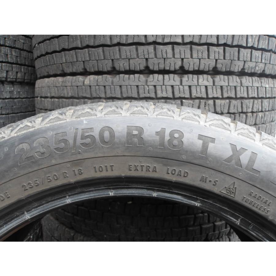 L466-13 中古タイヤ 送料無料 235/50R18 冬4本セット スタッドレス 235/50-18 235-50-18 コンチネンタル コンチ バイキング コンタクト 6｜tire-dream｜06