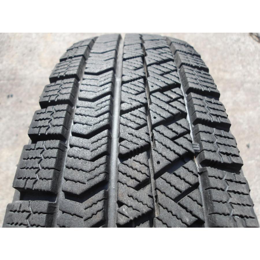 L721-ソ1 中古タイヤ ホイール 送料着払い 145/80R13 冬4本セット スタッドレス 145/80-13 145-80-13 ブリヂストン ブリザック VRX2 13インチ鉄ホイール トピー｜tire-dream｜02