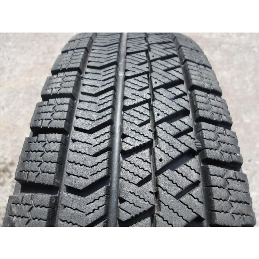 L721-ソ1 中古タイヤ ホイール 送料着払い 145/80R13 冬4本セット スタッドレス 145/80-13 145-80-13 ブリヂストン ブリザック VRX2 13インチ鉄ホイール トピー｜tire-dream｜03