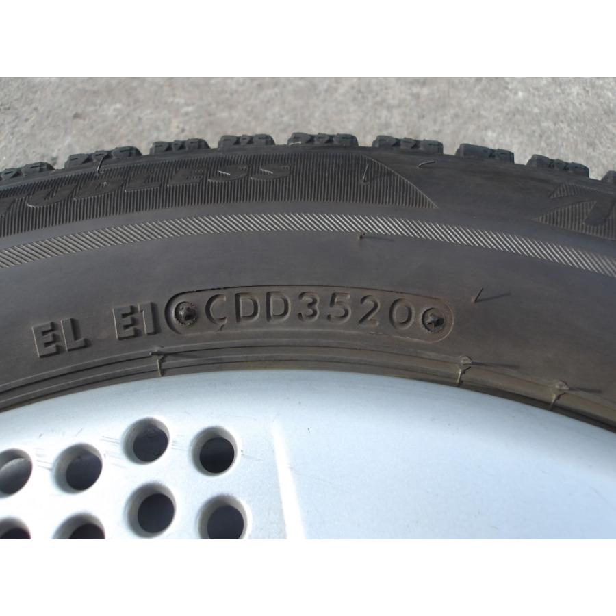 L721-ソ1 中古タイヤ ホイール 送料着払い 145/80R13 冬4本セット スタッドレス 145/80-13 145-80-13 ブリヂストン ブリザック VRX2 13インチ鉄ホイール トピー｜tire-dream｜09