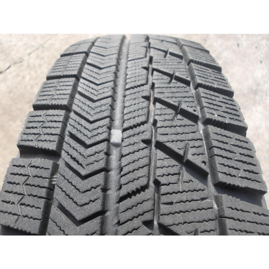 M36-ソ1 中古タイヤ ホイール 送料無料 155/80R13 冬4本セット スタッドレス 79Q 155/80-13 155-80-13 ブリヂストン ブリザック VRX 13インチ鉄ホイール｜tire-dream｜02