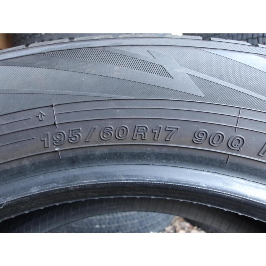 M947-7 中古タイヤ 送料無料 195/60R17 冬2本セット スタッドレス 90Q 195/60-17 195-60-17 ヨコハマ アイスガード iG70_3