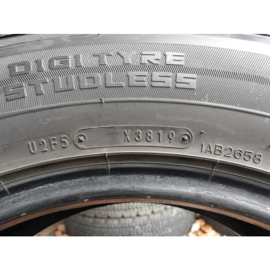 N778-ソ1 中古タイア 貨物輸送無料 225/65R17 冬4本仕かける スタッドレス 102Q 225/65-17 225-65-17 ダンロップ ウィンターマックス SJ8
