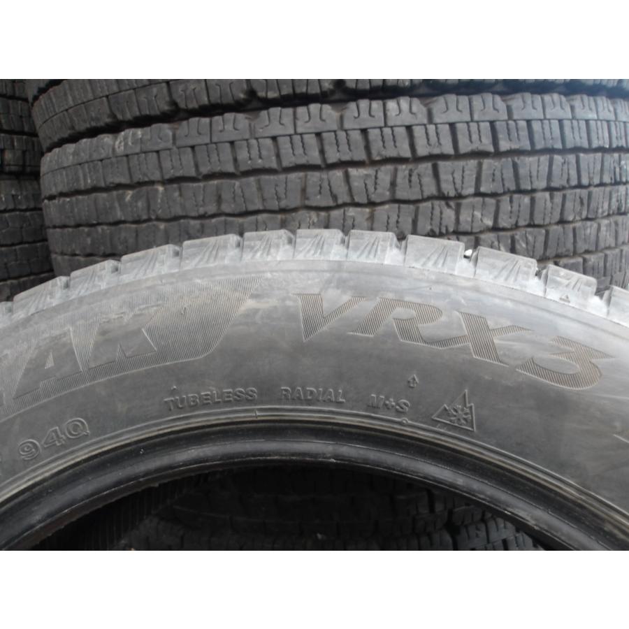 N956-7 中古タイヤ 送料無料 215/55R17 冬2本セット スタッドレス 94Q 215/55-17 215-55-17 ブリヂストン ブリザック VRX3_5