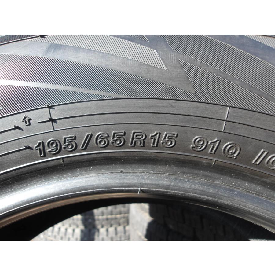 O128-9 中古タイヤ 送料無料 195/65R15 冬4本セット スタッドレス 91Q 195/65-15 195-65-15 ヨコハマ アイスガード iG70_5