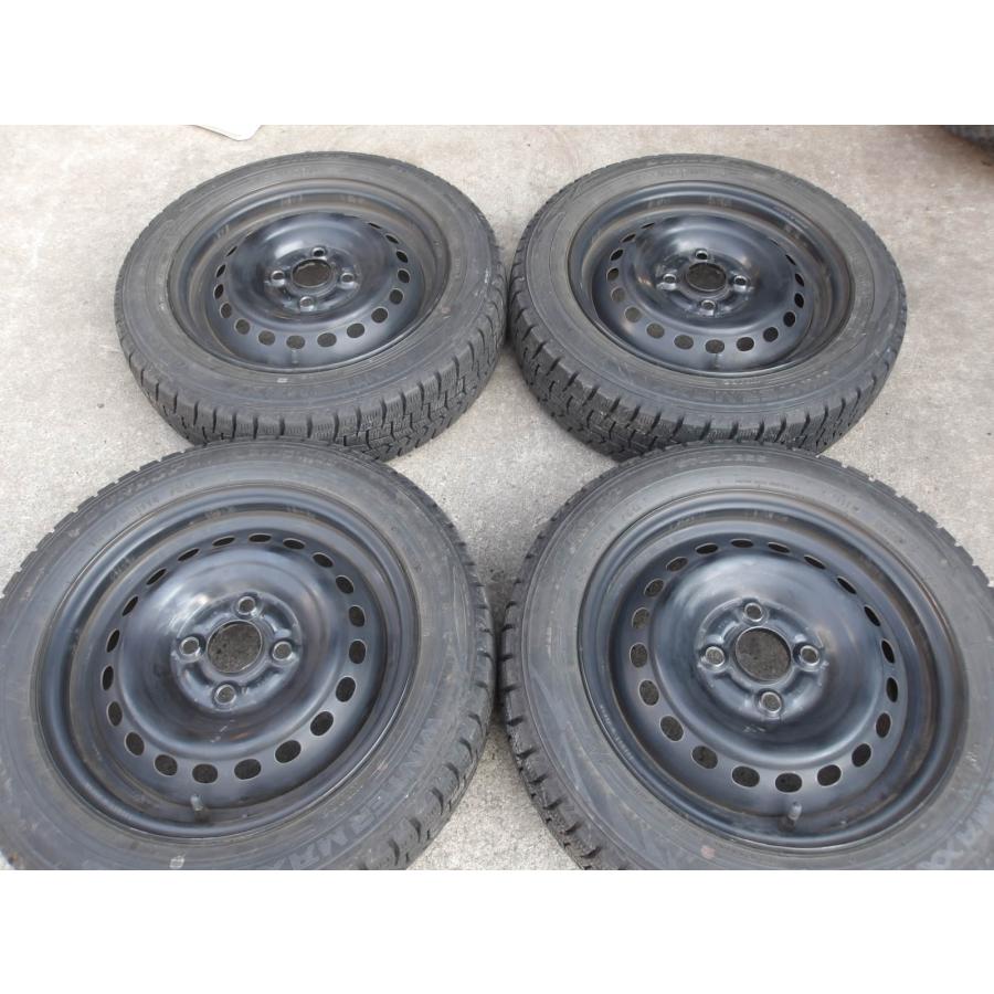 ダンロップウインターマックス鉄ホイール4本セット155／65R14