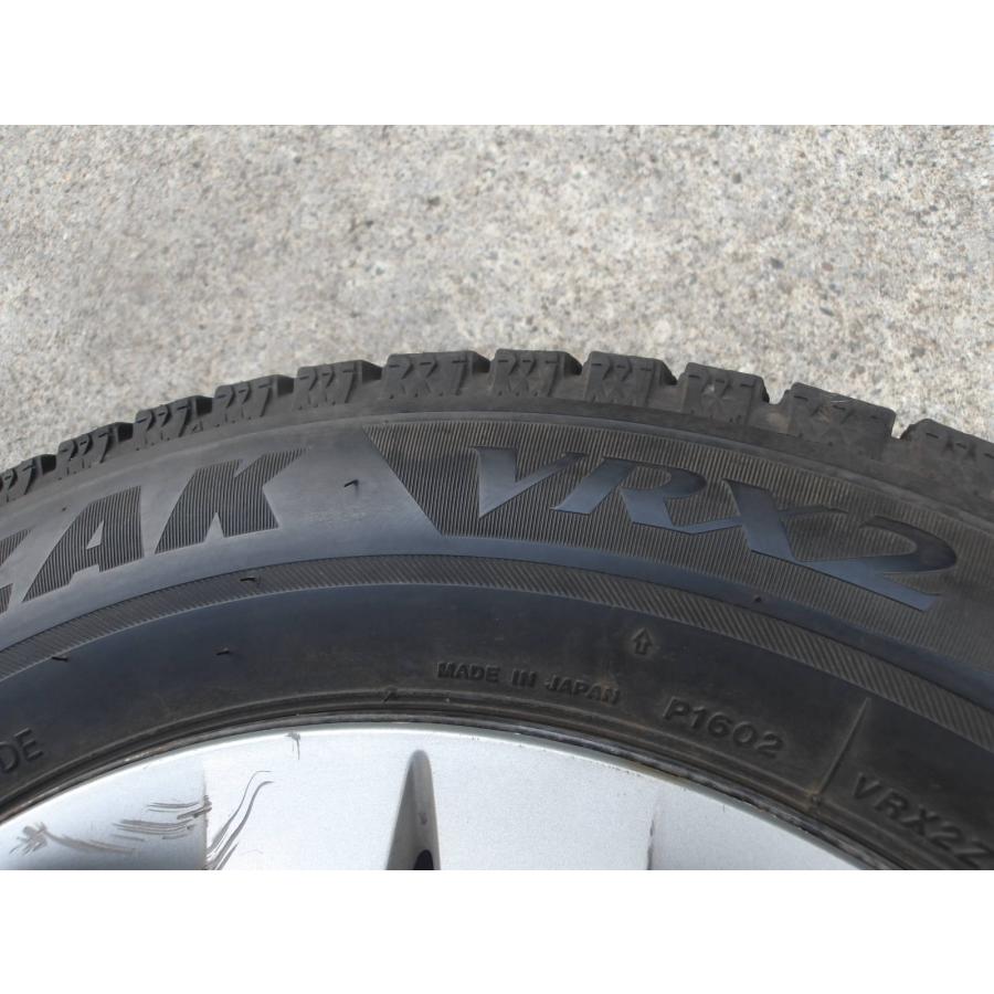 P522-ソ2 中古タイヤ ホイール 送料無料 175/65R14 冬4本セット スタッドレス 82Q 175/65-14 175-65-14 ブリヂストン ブリザック VRX2 14インチ鉄ホイールの画像