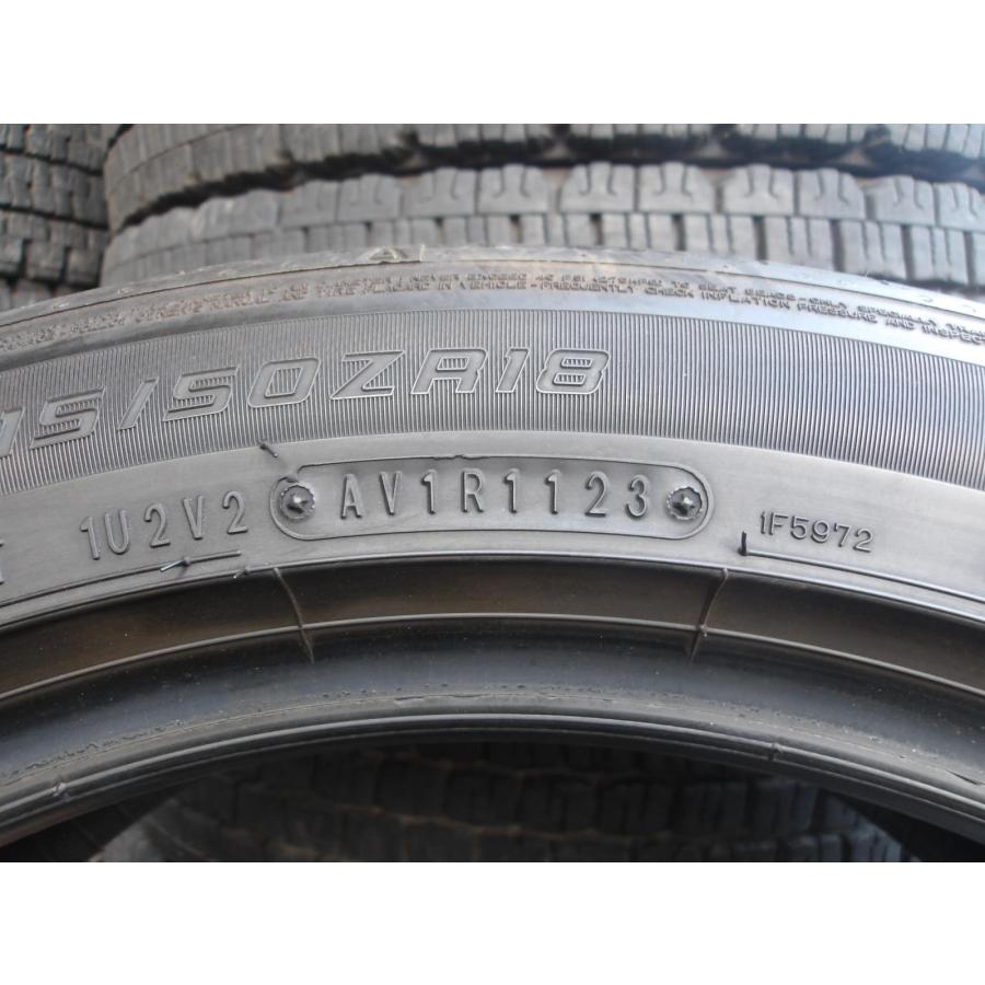 P646-ソ1 中古タイヤ 送料無料 215/50ZR18 夏2本セット サマータイヤ 92W 215/50-18 215-50-18 ファルケン アゼニス FK520Lの画像