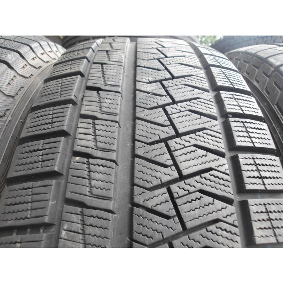 P78-4 中古タイヤ 送料無料 225/65R17 冬4本セット スタッドレス 102Q 225/65-17 225-65-17 ピレリ アイス アシンメトリコ PLUS_1