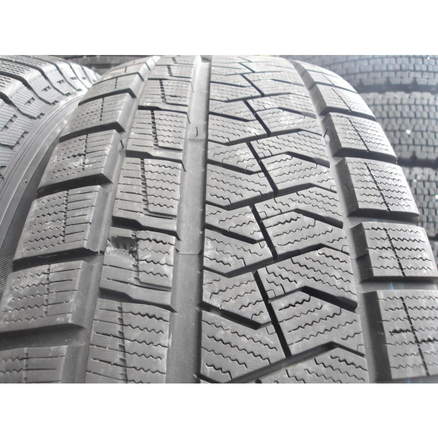 P78-4 中古タイヤ 送料無料 225/65R17 冬4本セット スタッドレス 102Q 225/65-17 225-65-17 ピレリ アイス アシンメトリコ PLUS_4
