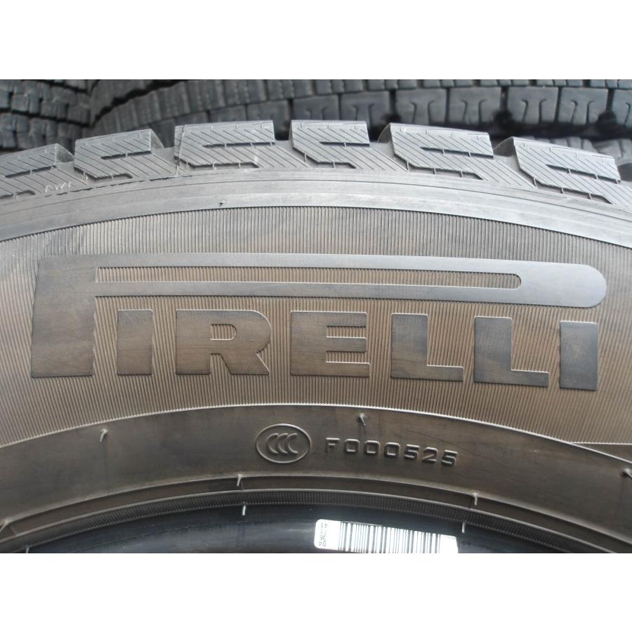 P78-4 中古タイヤ 送料無料 225/65R17 冬4本セット スタッドレス 102Q 225/65-17 225-65-17 ピレリ アイス アシンメトリコ PLUS_6