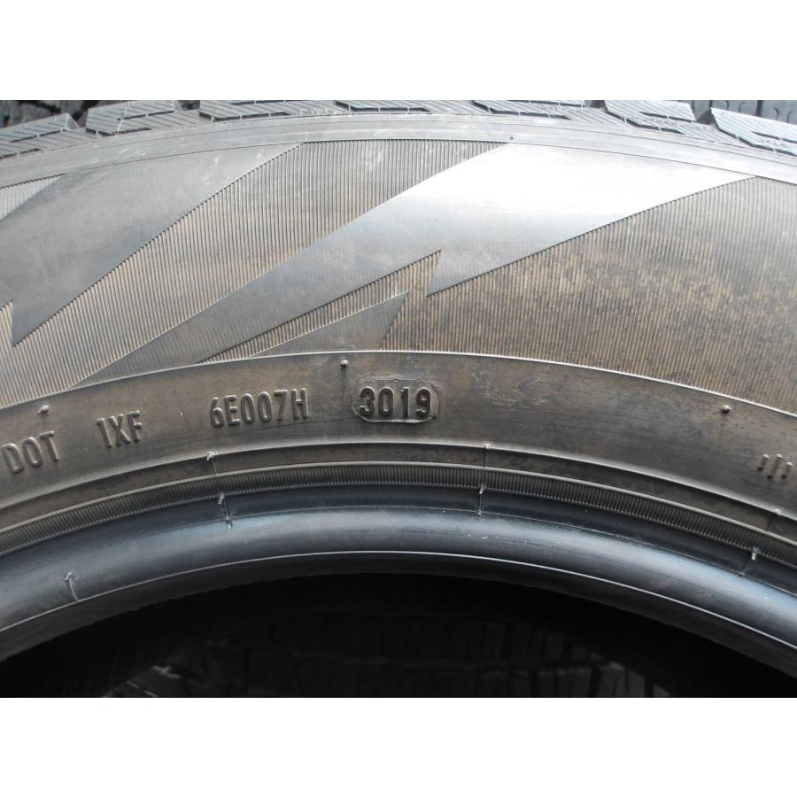 P78-4 中古タイヤ 送料無料 225/65R17 冬4本セット スタッドレス 102Q 225/65-17 225-65-17 ピレリ アイス アシンメトリコ PLUS_8