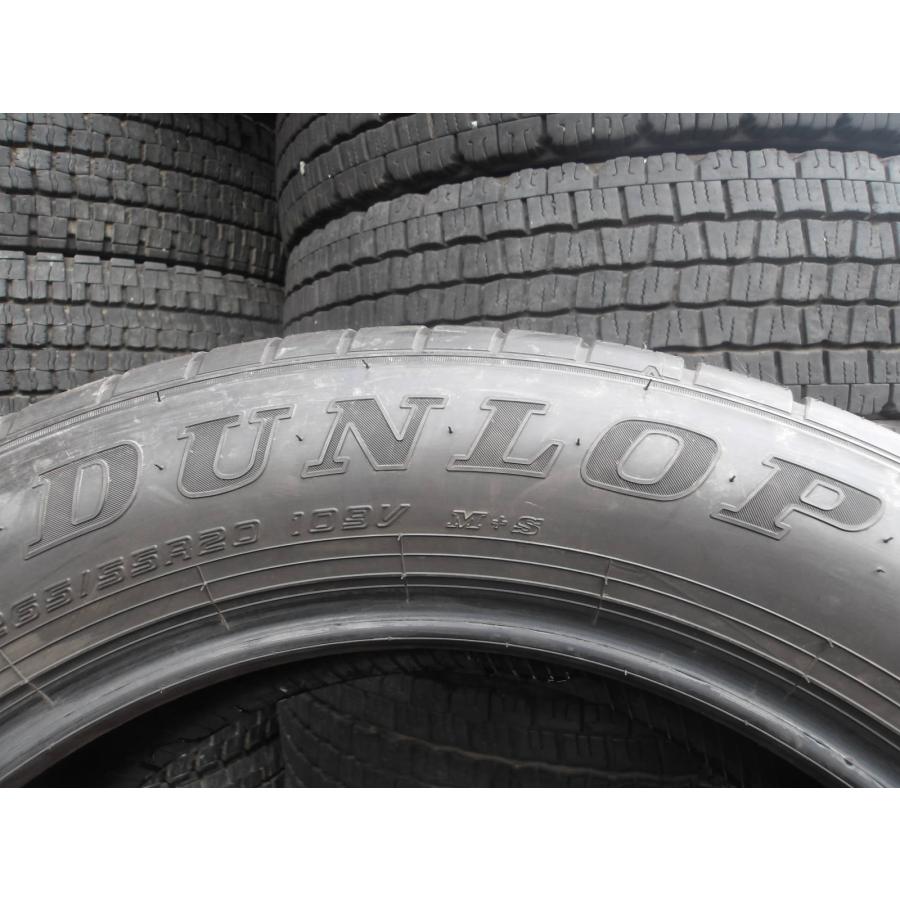 Q329-ソ1 ほぼ未使用 中古タイヤ 送料無料 265/55R20 夏4本セット サマータイヤ 109V 265/55-20 265-55-20 ダンロップ グラントレック PT5Aの画像