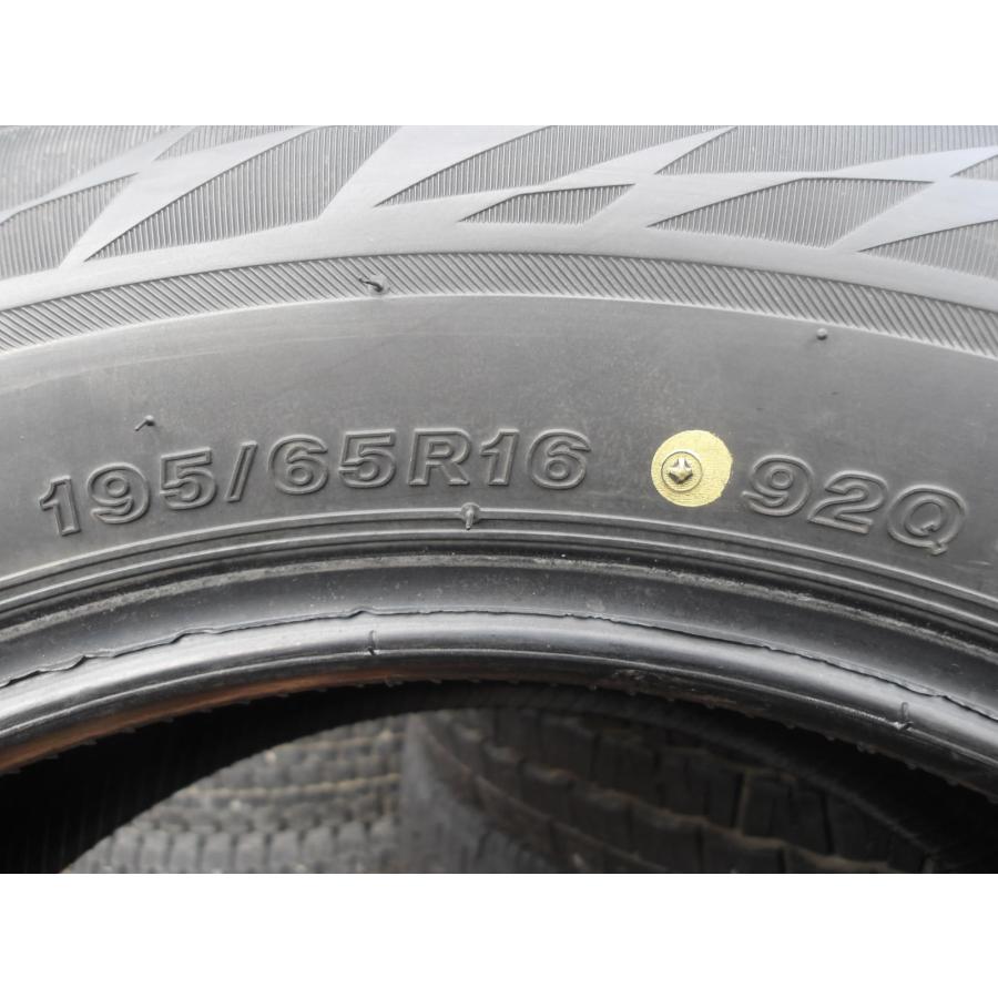 Q333-4 中古タイヤ 送料無料 195/65R16 冬4本セット スタッドレス 92Q 195/65-16 195-65-16 ブリヂストン ブリザック VRX2_5