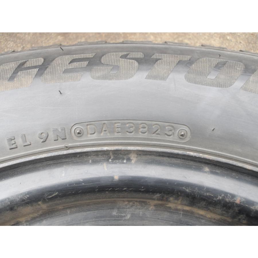 Q403-ソ2 中古タイヤ ホイール 送料無料 195/65R15 冬4本 スタッドレス 91Q 195/65-15 195-65-15 ブリヂストン ブリザック TM-03 15インチ鉄ホイールの画像