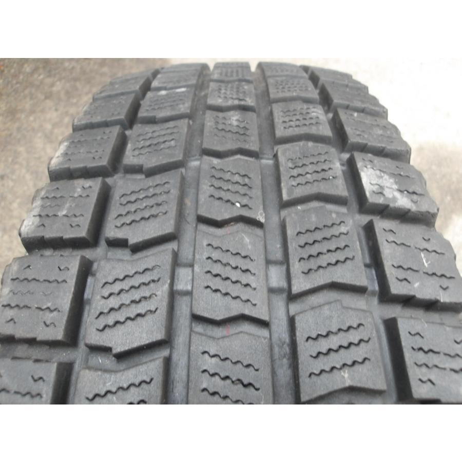 Q404-ソ2 中古タイヤ ホイール 送料無料 175/80R14 冬4本 スタッドレス 88Q 175/80-14 175-80-14 ブリヂストン ブリザック TM-03 1４インチ鉄ホイールの画像