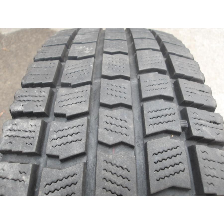Q404-ソ2 中古タイヤ ホイール 送料無料 175/80R14 冬4本 スタッドレス 88Q 175/80-14 175-80-14 ブリヂストン ブリザック TM-03 1４インチ鉄ホイールの画像