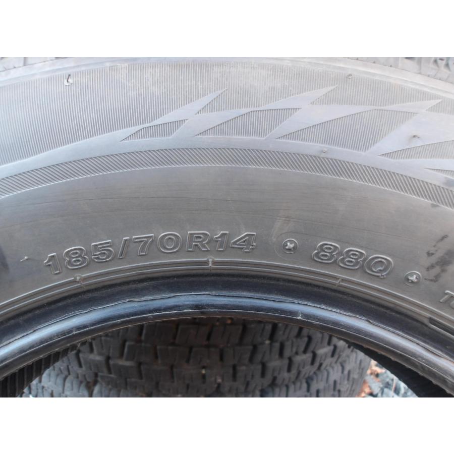 Q431-10 中古タイヤ 送料無料 185/70R14 冬2本セット スタッドレス 88Q