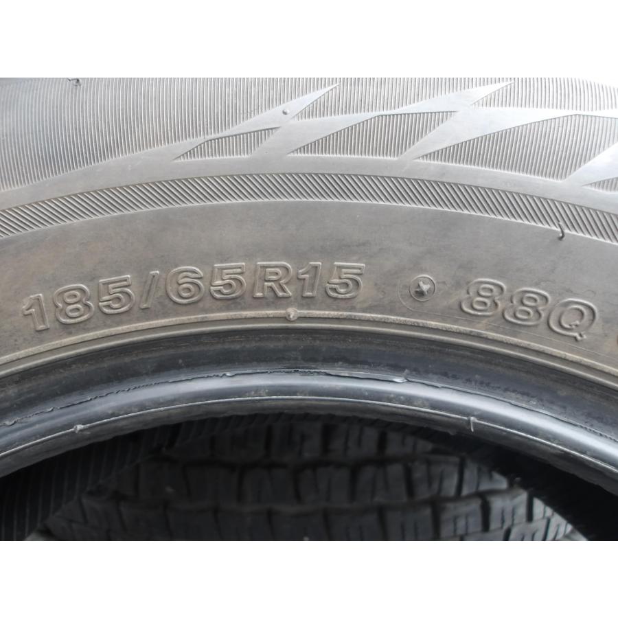 Q561-12 中古タイヤ 送料無料 185/65R15 冬4本セット スタッドレス 88Q