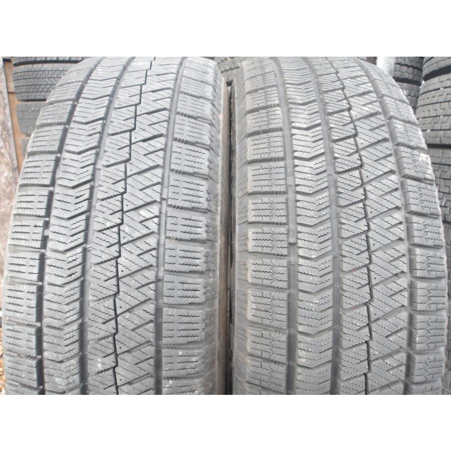 Q623-12 中古タイヤ 送料無料 195/65R15 冬2本セット スタッドレス 91Q 