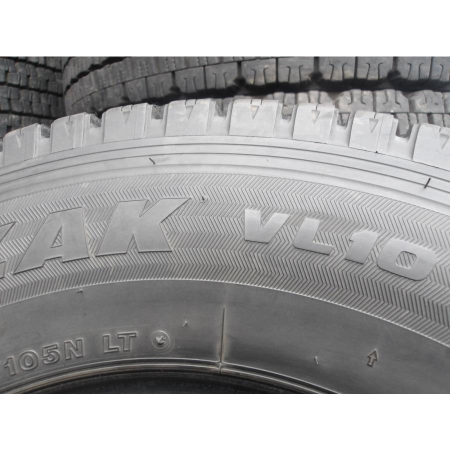 Q712-9 中古タイヤ 送料無料 195/80R15 冬1本 スタッドレス LT 107