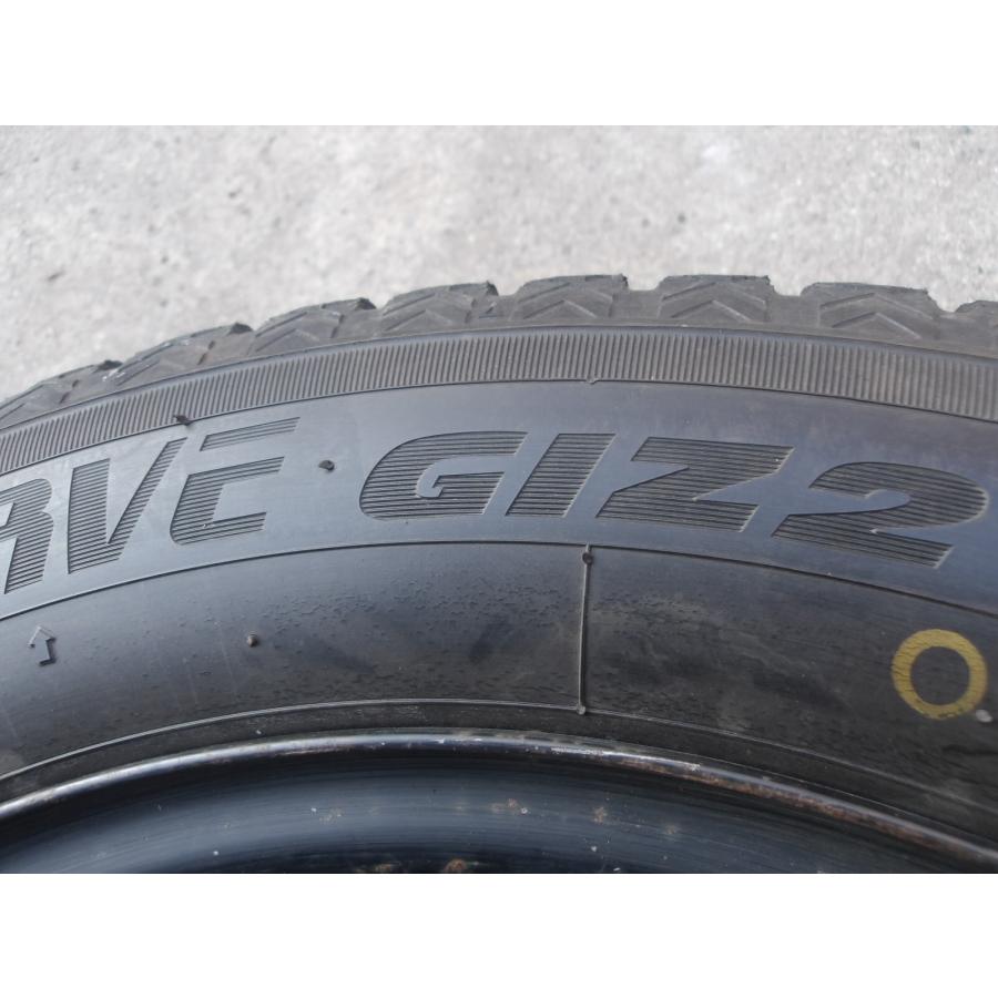 Q769-ソ2 中古タイヤ ホイール 送料無料 185/60R15 冬4本セット スタッドレス 84Q 185/60-15 185-60-15 トーヨー オブザーブ GIZ2 15インチ鉄ホイールの画像