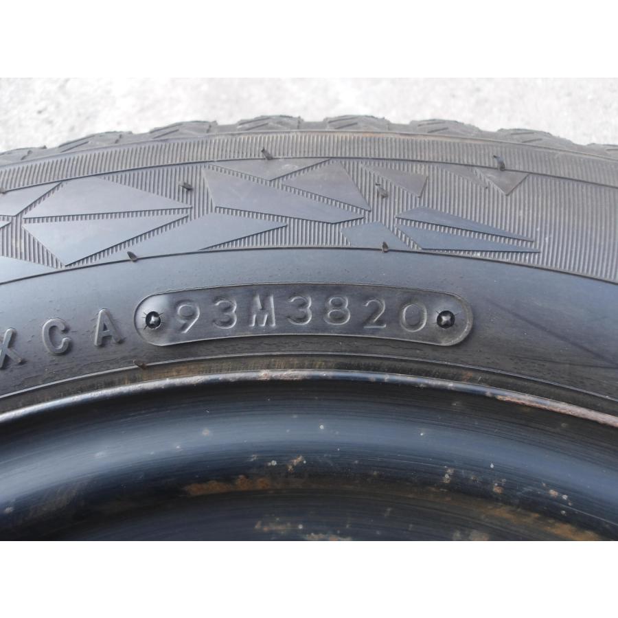 Q769-ソ2 中古タイヤ ホイール 送料無料 185/60R15 冬4本セット スタッドレス 84Q 185/60-15 185-60-15 トーヨー オブザーブ GIZ2 15インチ鉄ホイールの画像