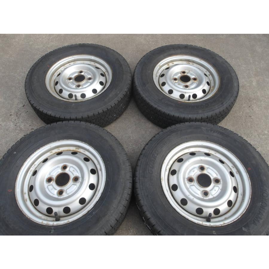 Q780-ソ2 中古タイヤ ホイール 送料無料 145/80R12 冬4本セット 