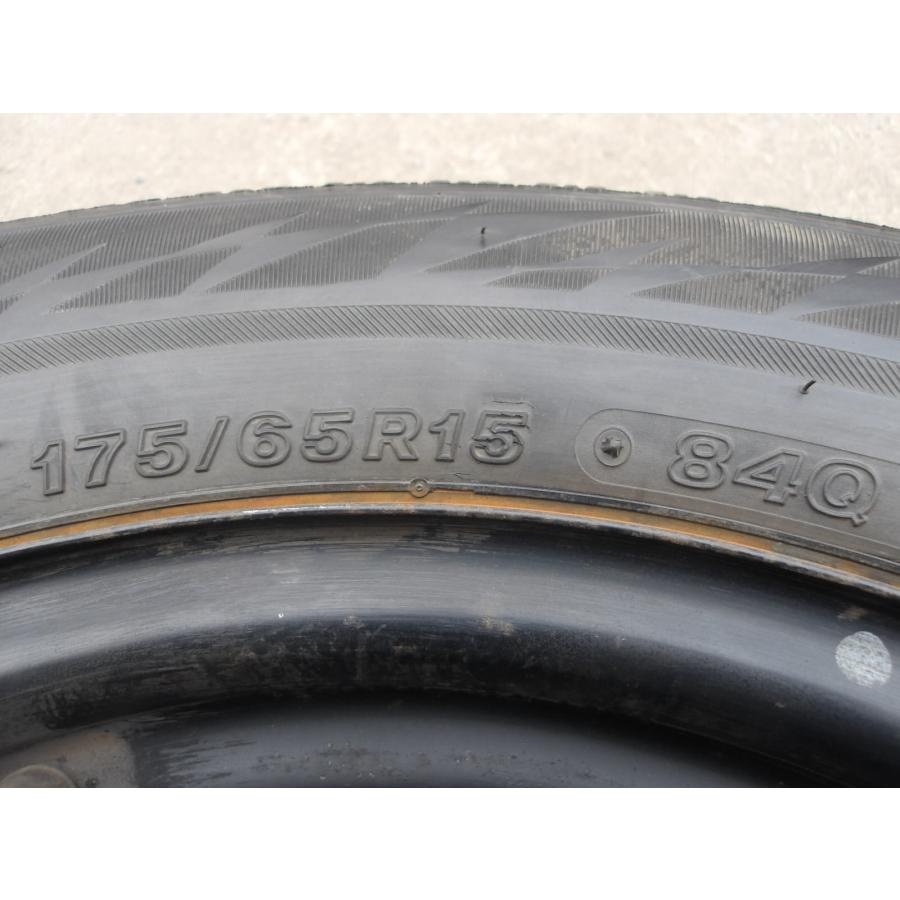 Q821k-ソ2 中古タイヤ ホイール 送料無料 175/65R15 冬4本セット 