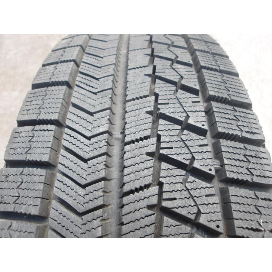 Q823-ソ2 中古タイヤ ホイール 送料無料 175/65R15 冬4本セット スタッドレス 84Q 175/65-15 175-65-15 ブリヂストン ブリザック VRX 15インチ鉄ホイールの画像
