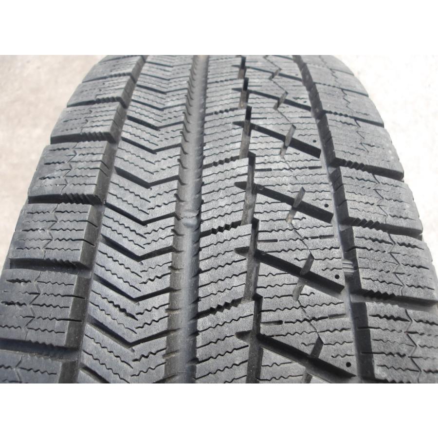Q823-ソ2 中古タイヤ ホイール 送料無料 175/65R15 冬4本セット スタッドレス 84Q 175/65-15 175-65-15 ブリヂストン ブリザック VRX 15インチ鉄ホイールの画像