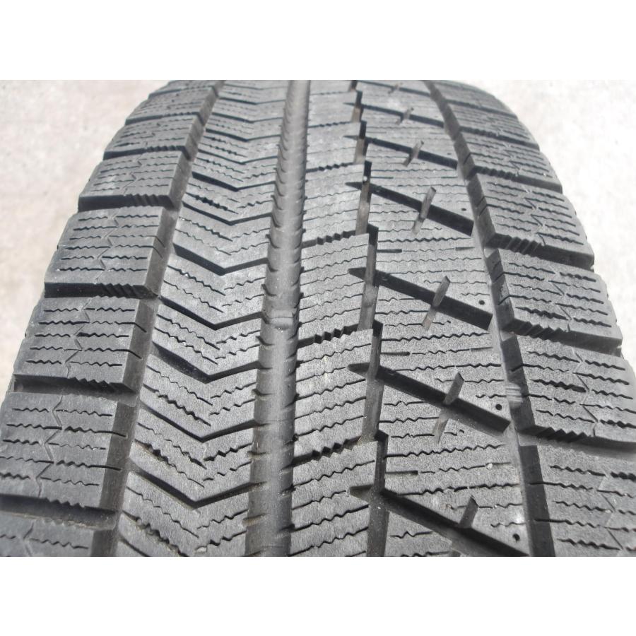 Q823-ソ2 中古タイヤ ホイール 送料無料 175/65R15 冬4本セット スタッドレス 84Q 175/65-15 175-65-15 ブリヂストン ブリザック VRX 15インチ鉄ホイールの画像