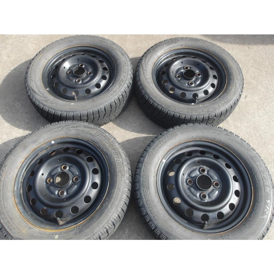 Q829-ソ2 中古タイヤ ホイール 送料無料 155/65R13 冬4本セット 