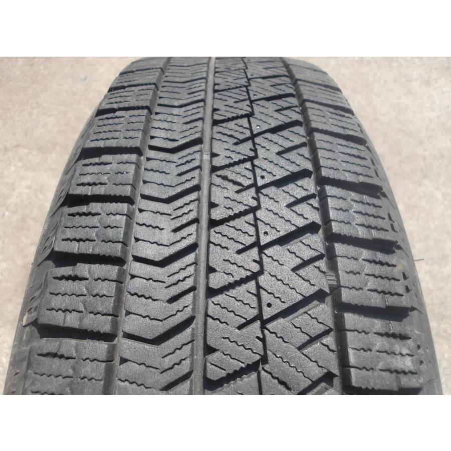 Q978-ソ2 中古タイヤ ホイール 送料無料 165/60R15 冬4本セット スタッドレス 77Q 165/60-15 165-60-15 ブリヂストン ブリザック VRX2 15インチ鉄ホイールの画像