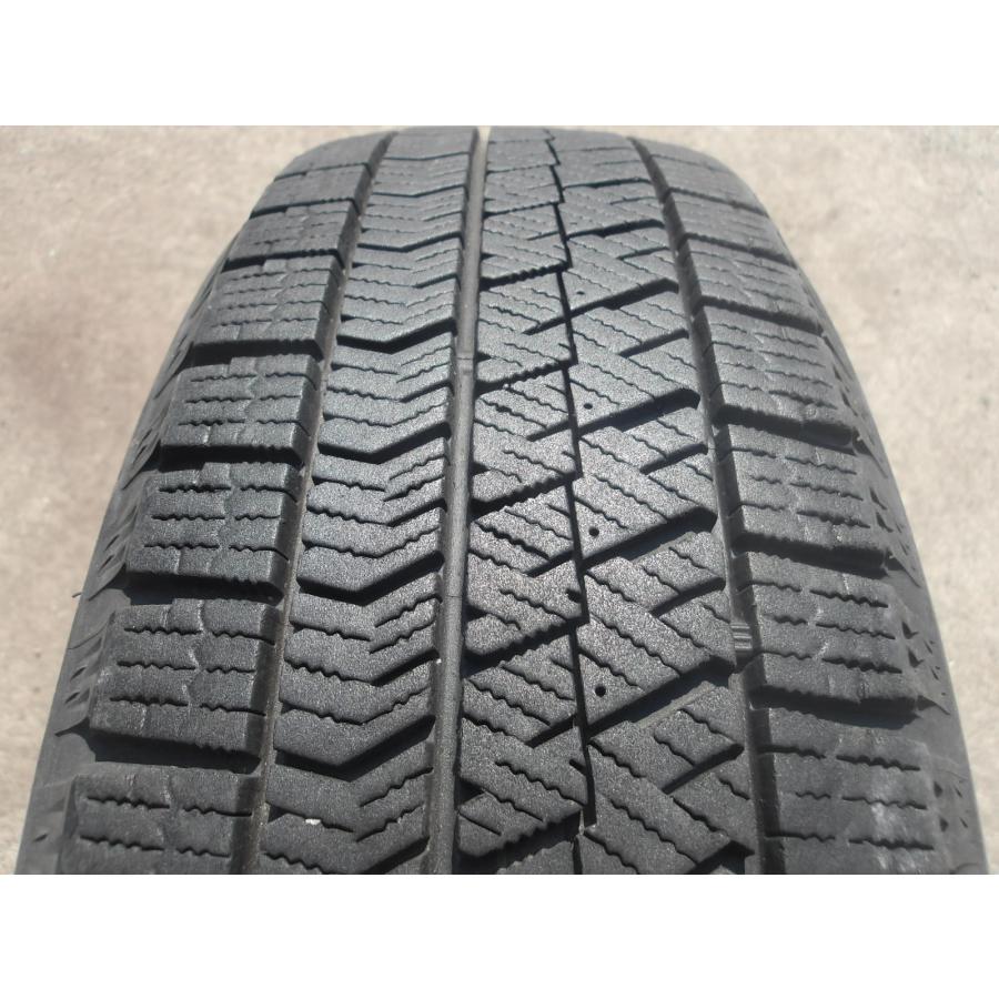 Q978-ソ2 中古タイヤ ホイール 送料無料 165/60R15 冬4本セット スタッドレス 77Q 165/60-15 165-60-15 ブリヂストン ブリザック VRX2 15インチ鉄ホイールの画像