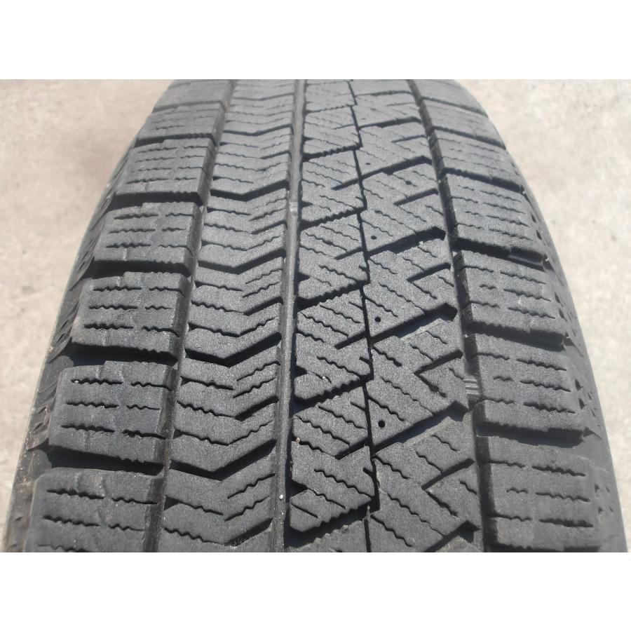 Q978-ソ2 中古タイヤ ホイール 送料無料 165/60R15 冬4本セット スタッドレス 77Q 165/60-15 165-60-15 ブリヂストン ブリザック VRX2 15インチ鉄ホイールの画像